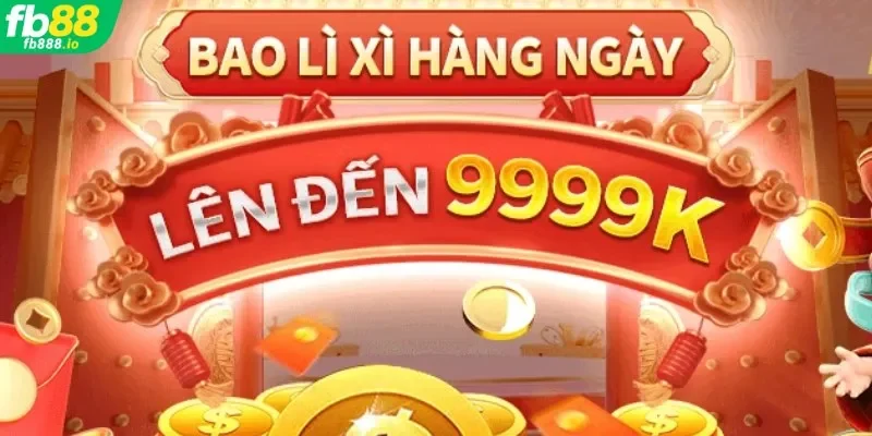 Ưu đãi lì xì may mắn tại FB88