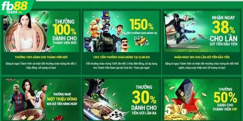 Chính sách thưởng nạp cho hội viên VIP tại FB88